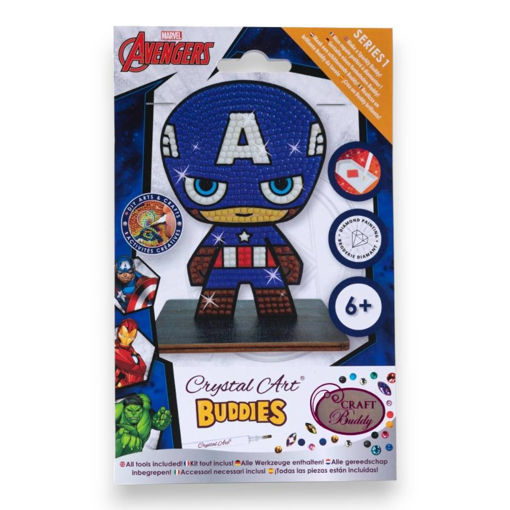 Picture of CRYSTAL ART BUDDIES SERIES 1 CAPTAIN AMERICA
